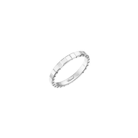 Bague Chopard Ice Cube en platine, taille 53