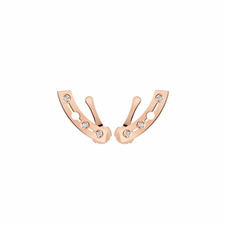 Pulse dinh van earrings rose gold, diamonds