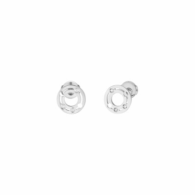 Boucles d'oreilles Pulse dinh van en or blanc et diamants