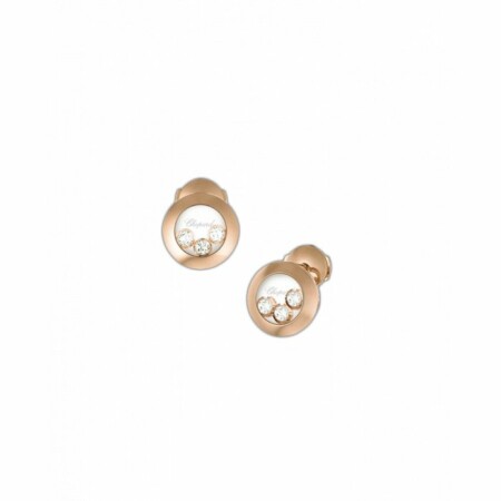 Bague Chopard Happy Diamonds en or rose et diamants