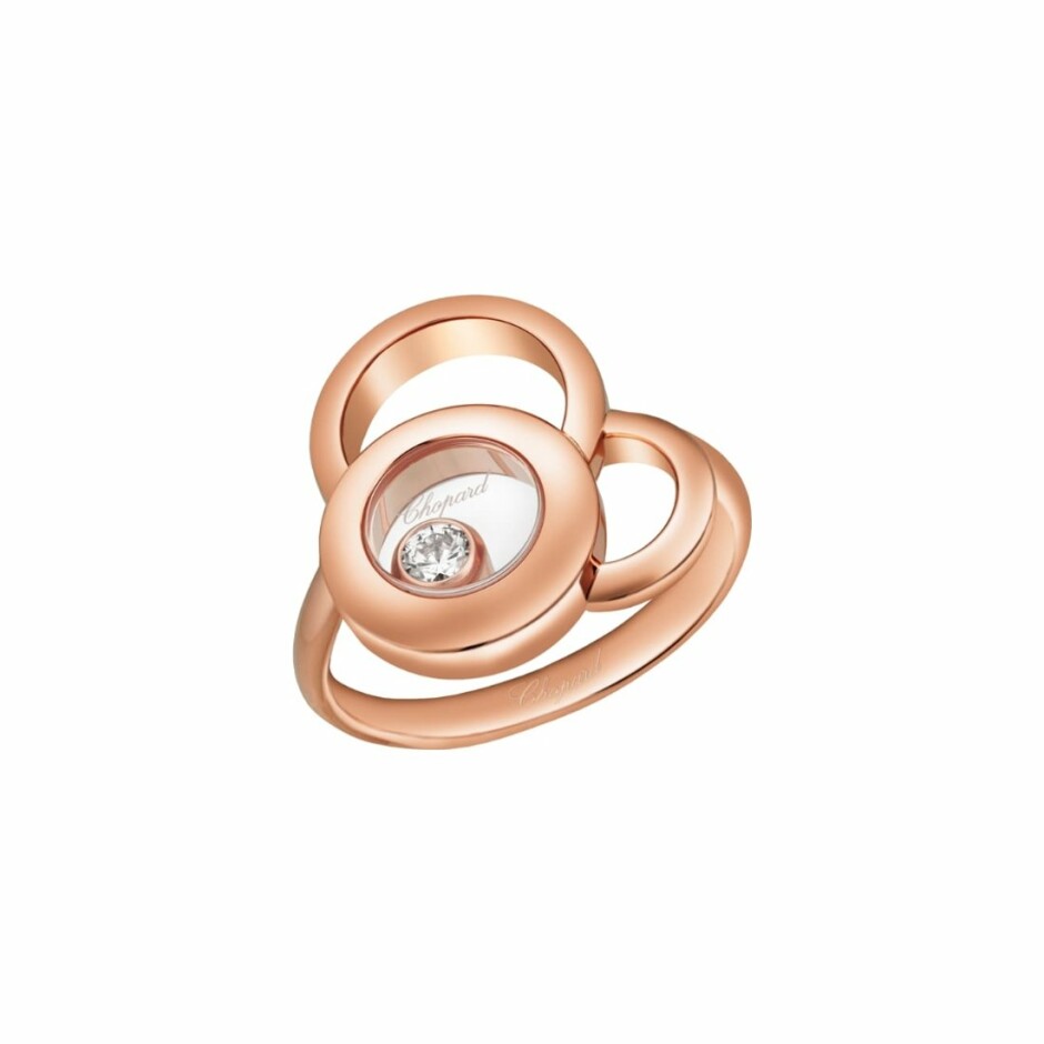 Bague Chopard Happy Dreams en or rose et diamant