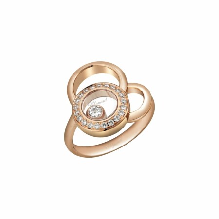 Bague Chopard Happy Dreams en or rose et diamants