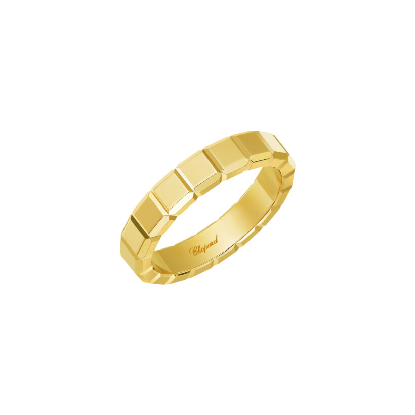Chopard Ice Cube Ring aus Gelbgold, Größe 54