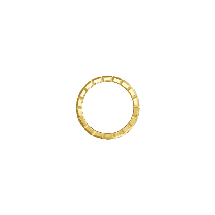 Chopard Ice Cube ring in yellow gold and diamonds, size 51