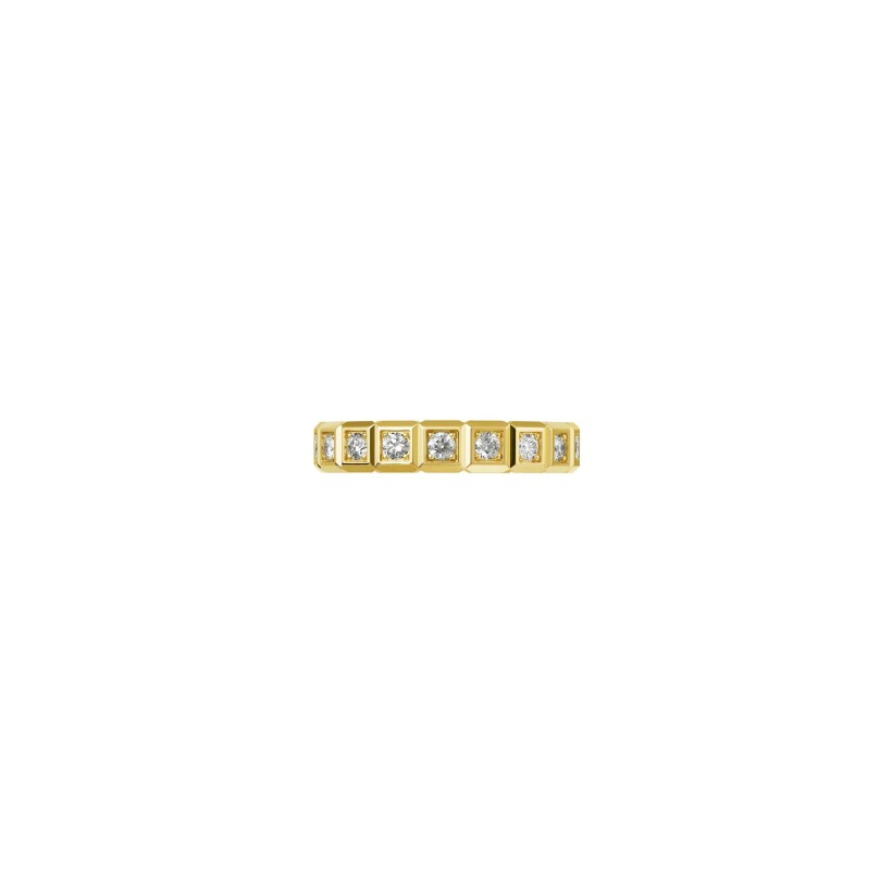 Chopard Ice Cube ring in yellow gold and diamonds, size 51