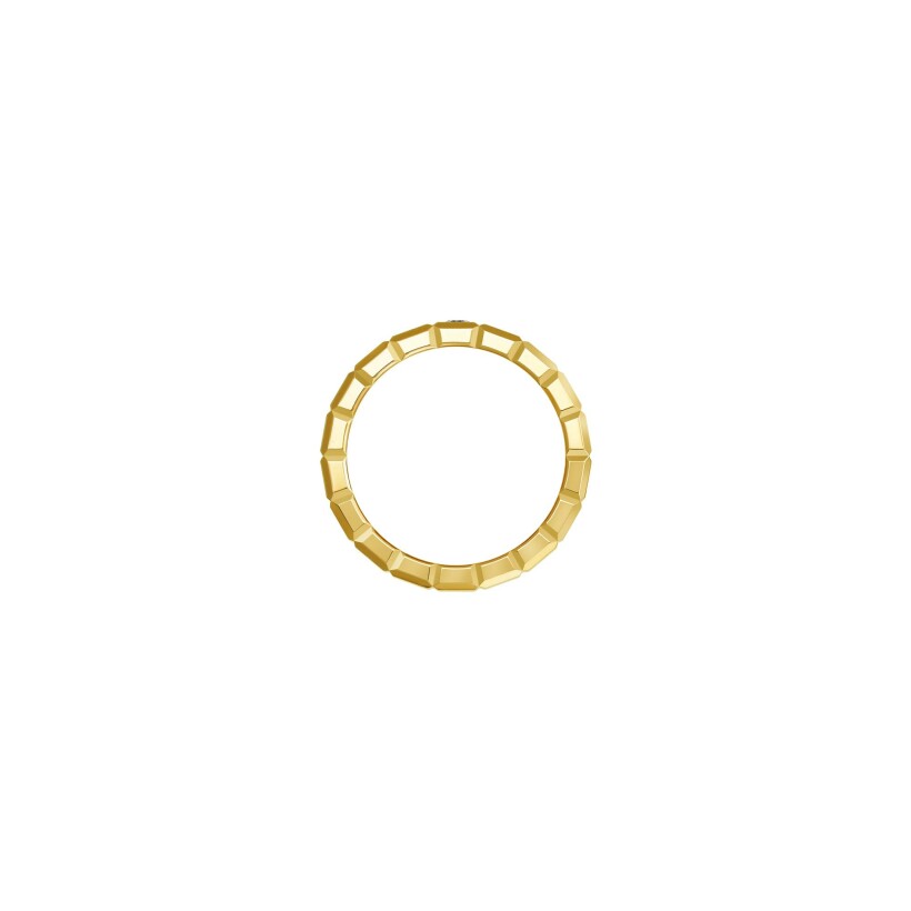 Chopard Ice Cube ring in yellow gold and diamond, size 53