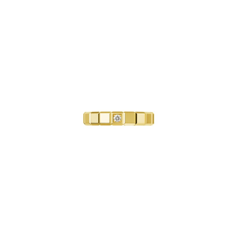 Chopard Ice Cube ring in yellow gold and diamond, size 51