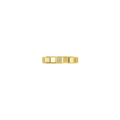 Bague Chopard Ice Cube en or jaune et diamant, taille 51