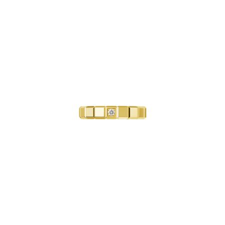 Bague Chopard Ice Cube en or jaune et diamants, taille 53