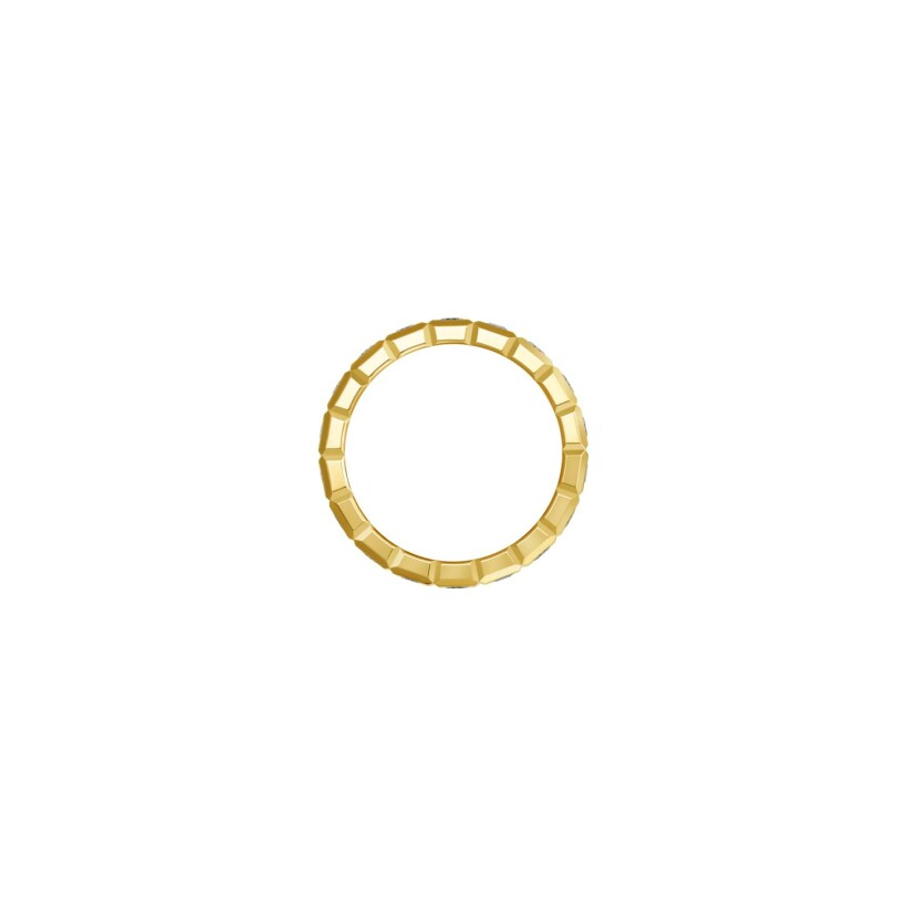 Chopard Ice Cube ring in yellow gold and diamonds, size 51