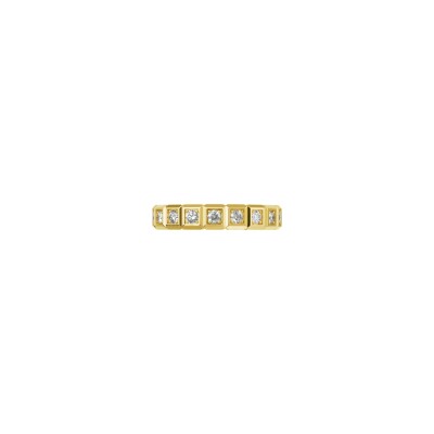 Bague Chopard Ice Cube en or jaune et diamants, taille 52