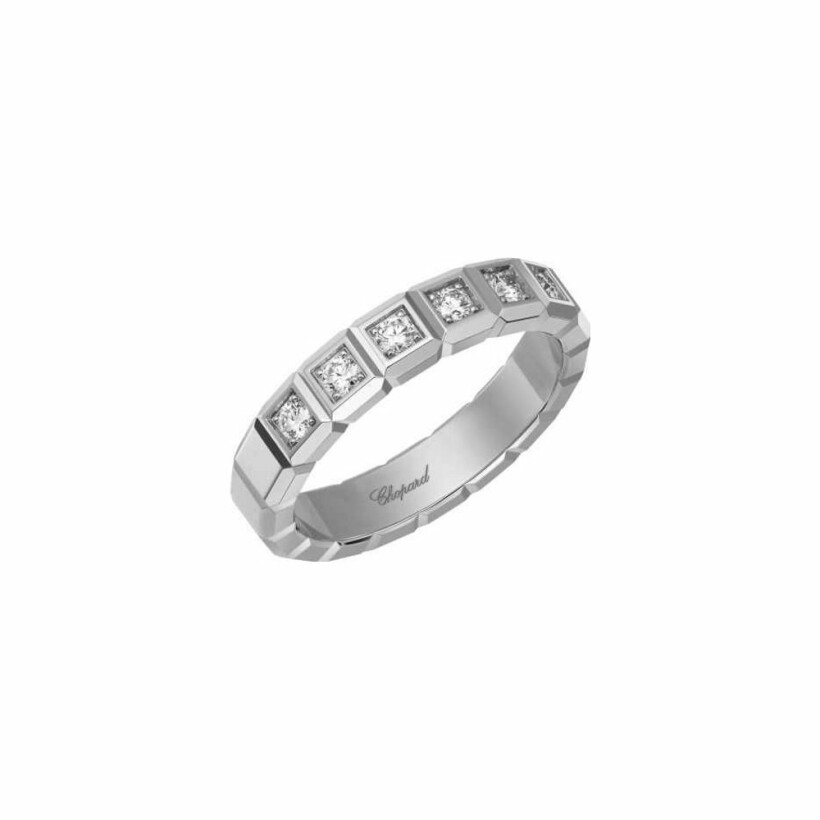 Chopard Ice Cube ring, white gold, diamonds, 53