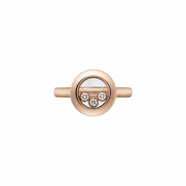 Chopard Happy Diamonds Icons ring, rose gold and diamonds, size 52