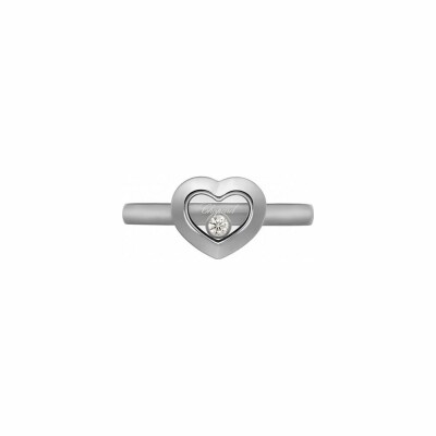 Bague Chopard Happy Diamonds Icons en or blanc et diamant, taille 54