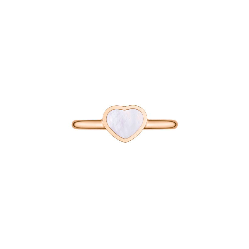 Chopard My Happy Hearts in pink gold and nacre, size 51