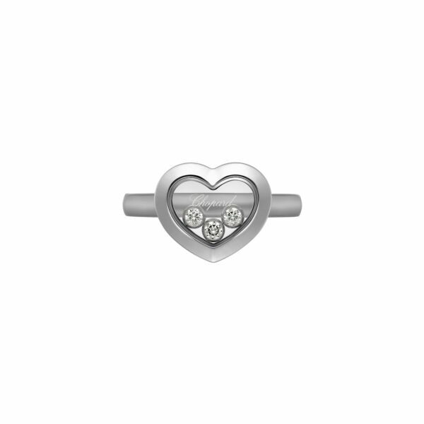 Chopard Happy Diamonds Icons ring, white gold and diamonds, size 55