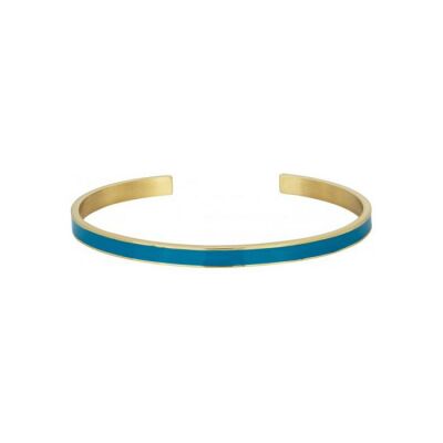 Bracelet Phebus en acier et laque et turquoise synthétique