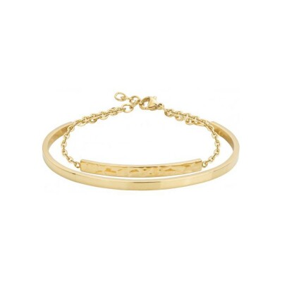 Bracelet en acier pvd doré