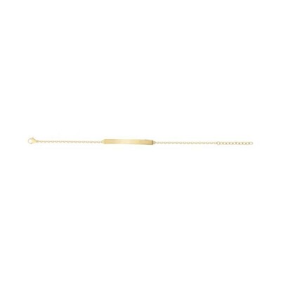 Bracelet en acier pvd doré - 16+3cm