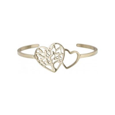 Bracelet en acier pvd doré