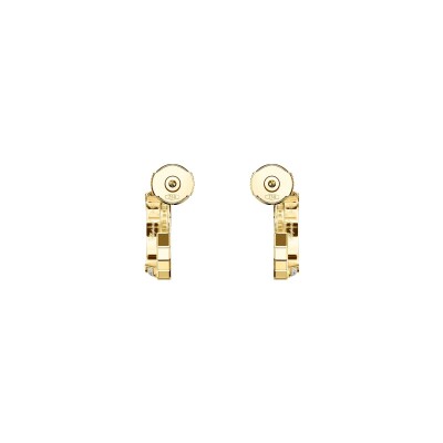 Boucles d'oreilles Chopard Ice Cube en or jaune et diamants