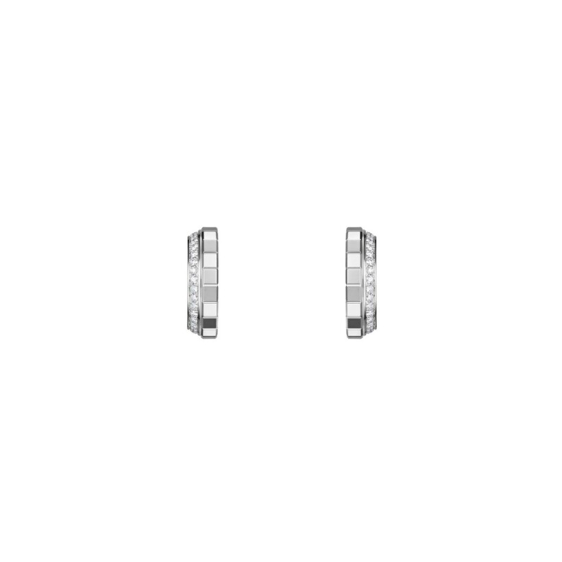 Boucles d'oreilles Chopard Ice Cube en or blanc et diamants