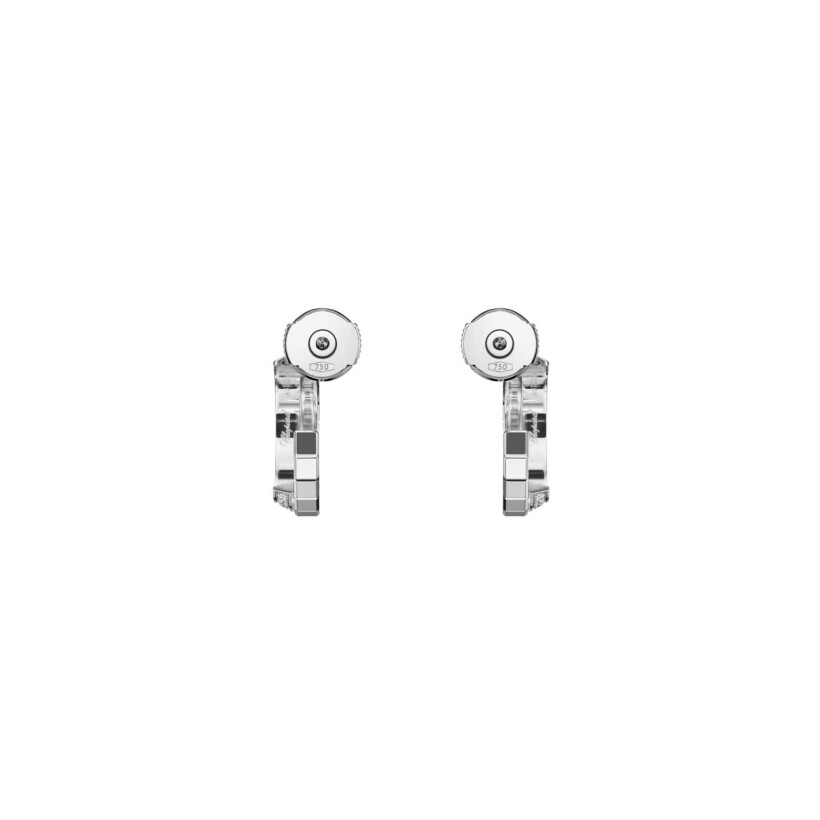 Boucles d'oreilles Chopard Ice Cube en or blanc et diamants