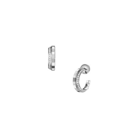 Boucles d'oreilles Chopard Ice Cube en or blanc et diamants