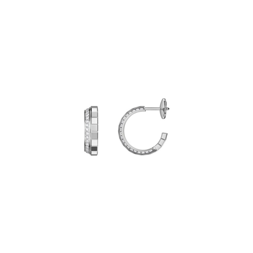 Boucles d'oreilles Chopard Ice Cube en or blanc et diamants