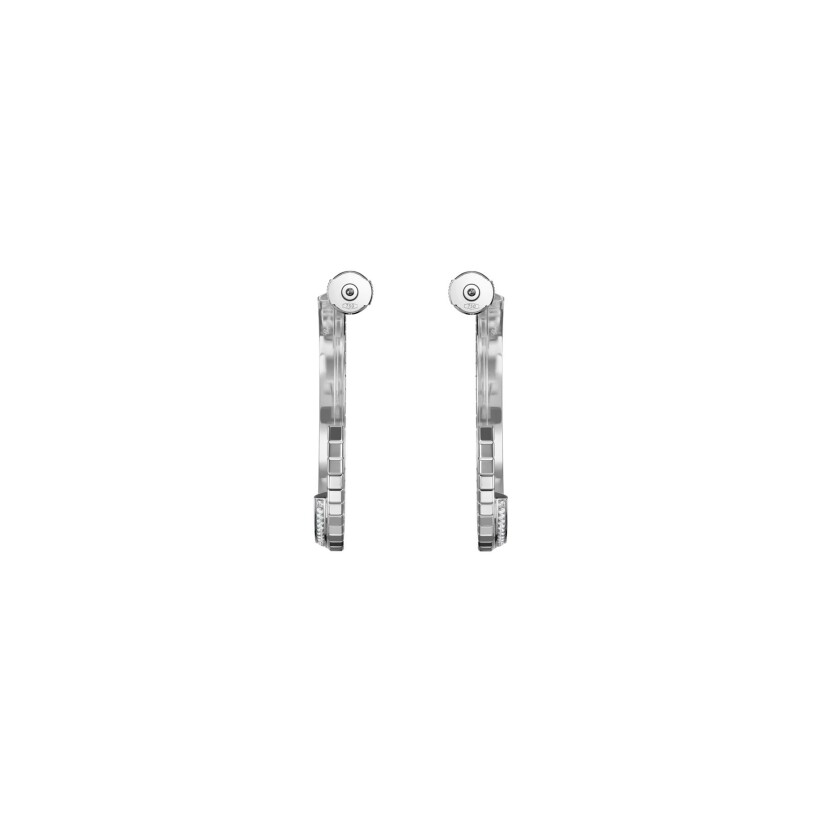 Chopard Ice Cube earrings in white gold and diamonds