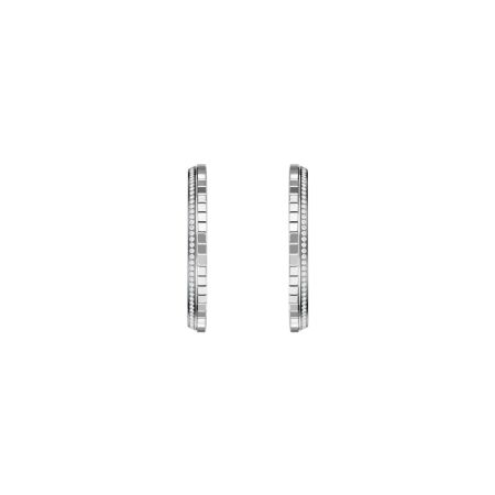 Boucles d'oreilles Chopard Ice Cube en or blanc et diamants