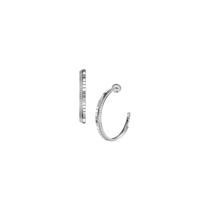 Chopard Ice Cube earrings in white gold and diamonds