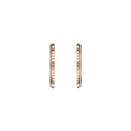 Boucles d'oreilles Chopard Ice Cube en or rose et diamants