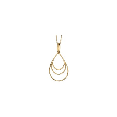 Collier 3 gouttes en vermeil
