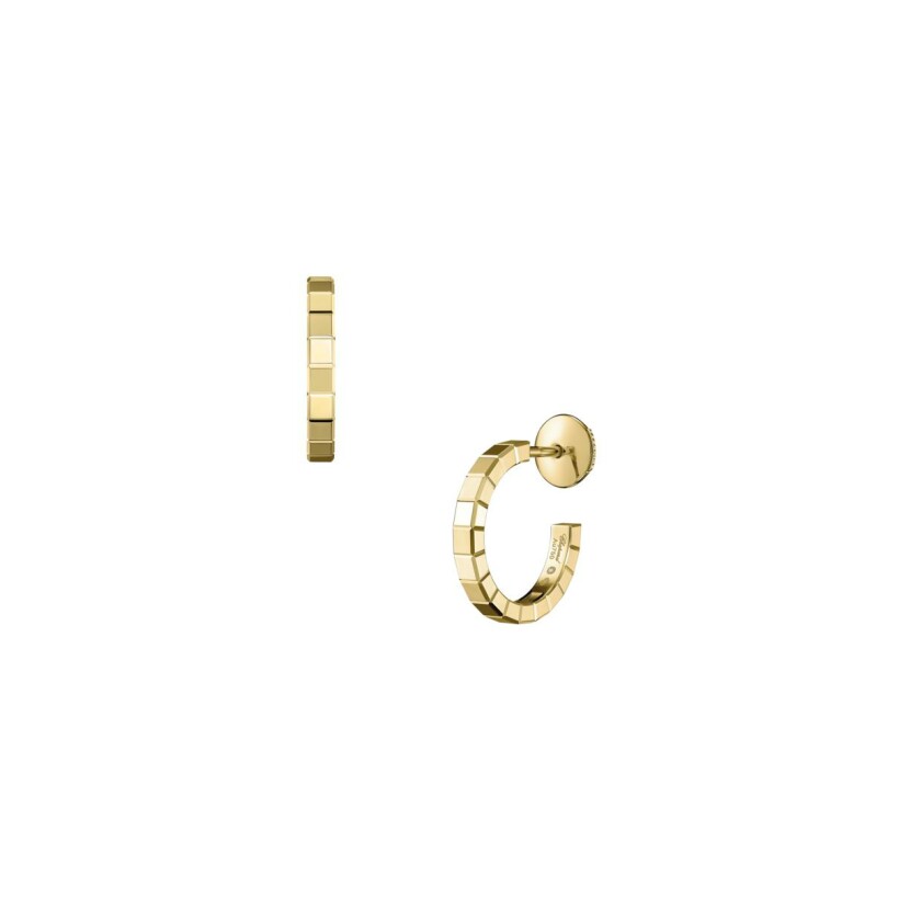 Boucles d'oreilles Chopard Ice Cube en or jaune