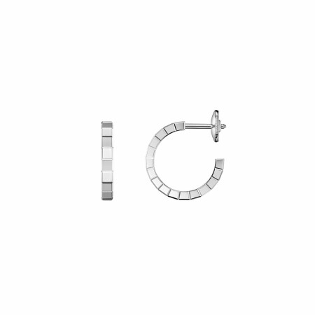 Boucles d'oreilles Chopard Ice Cube Pur en or blanc éthique