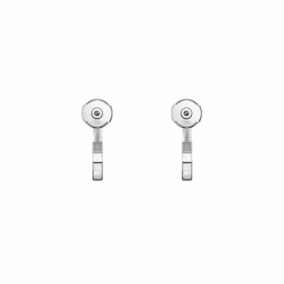 Boucles d'oreilles Chopard Ice Cube Pur en or blanc éthique