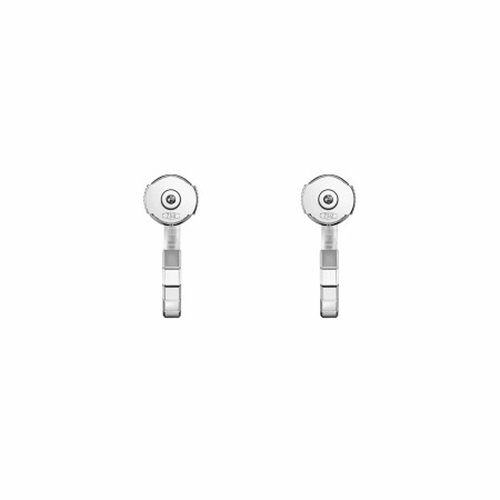 Boucles d'oreilles Chopard Ice Cube Pur en or blanc éthique