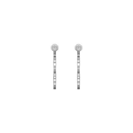 Boucles d'oreilles Chopard Ice Cube en or blanc