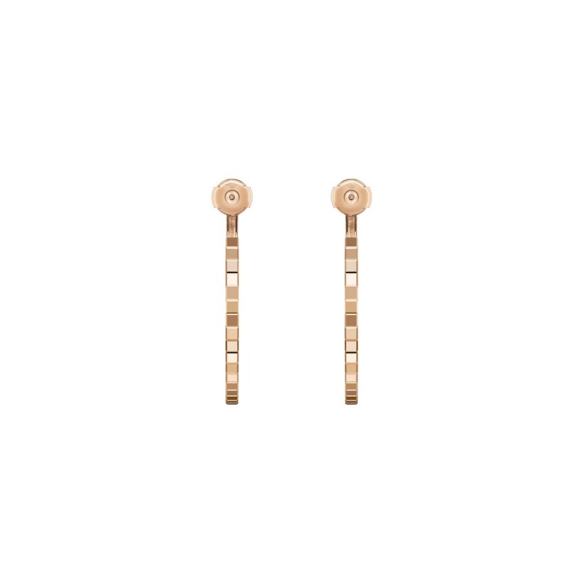 Chopard Ice Cube earrings, ethical rose gold