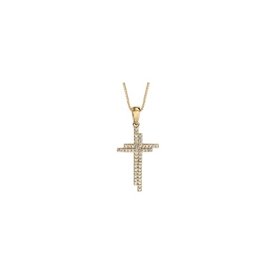 Collier en vermeil et oxydes de zirconium