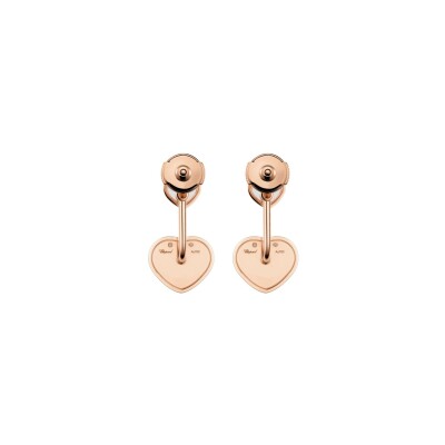 Chopard Happy Hearts, rose gold, diamonds earrings