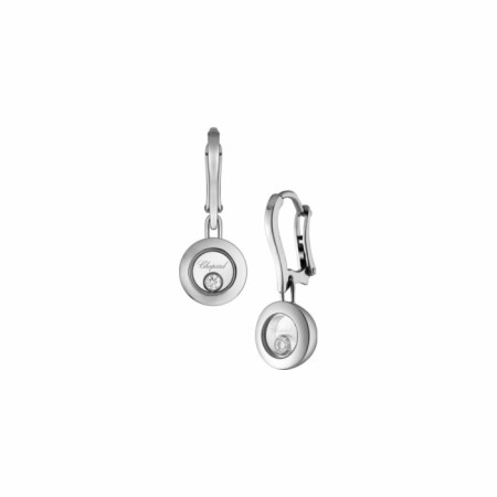 Chopard Happy Diamonds Icons earrings, white gold, diamonds