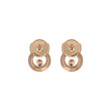 Chopard Happy Diamonds Icons earrings, rose gold, diamonds