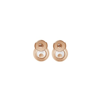 Chopard Happy Diamonds, rose gold, diamonds earrings