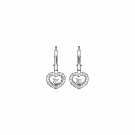 Chopard Happy Diamonds Icons earrings in white gold and diamonds