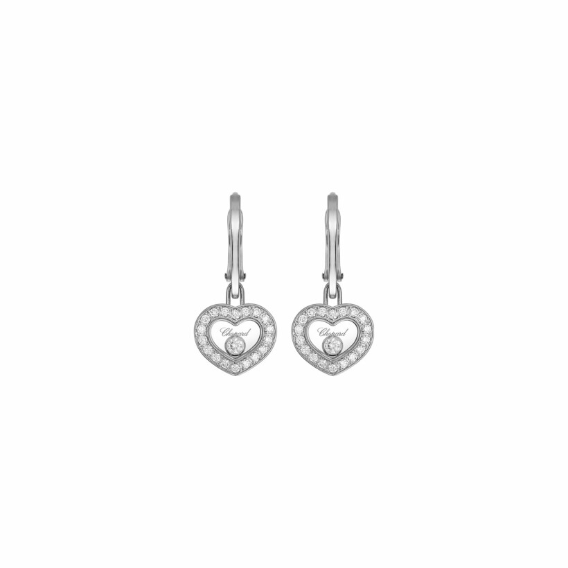 Chopard Happy Diamonds Icons earrings in white gold and diamonds
