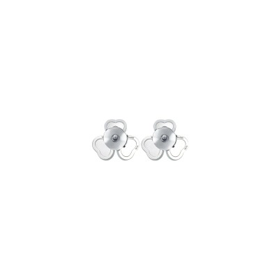 Boucles d'oreilles Chopard Happy Hearts en or blanc et diamants