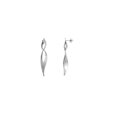 Boucles d'oreilles pendantes Phebus en acier