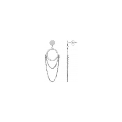 Boucles d'oreilles Phebus en acier